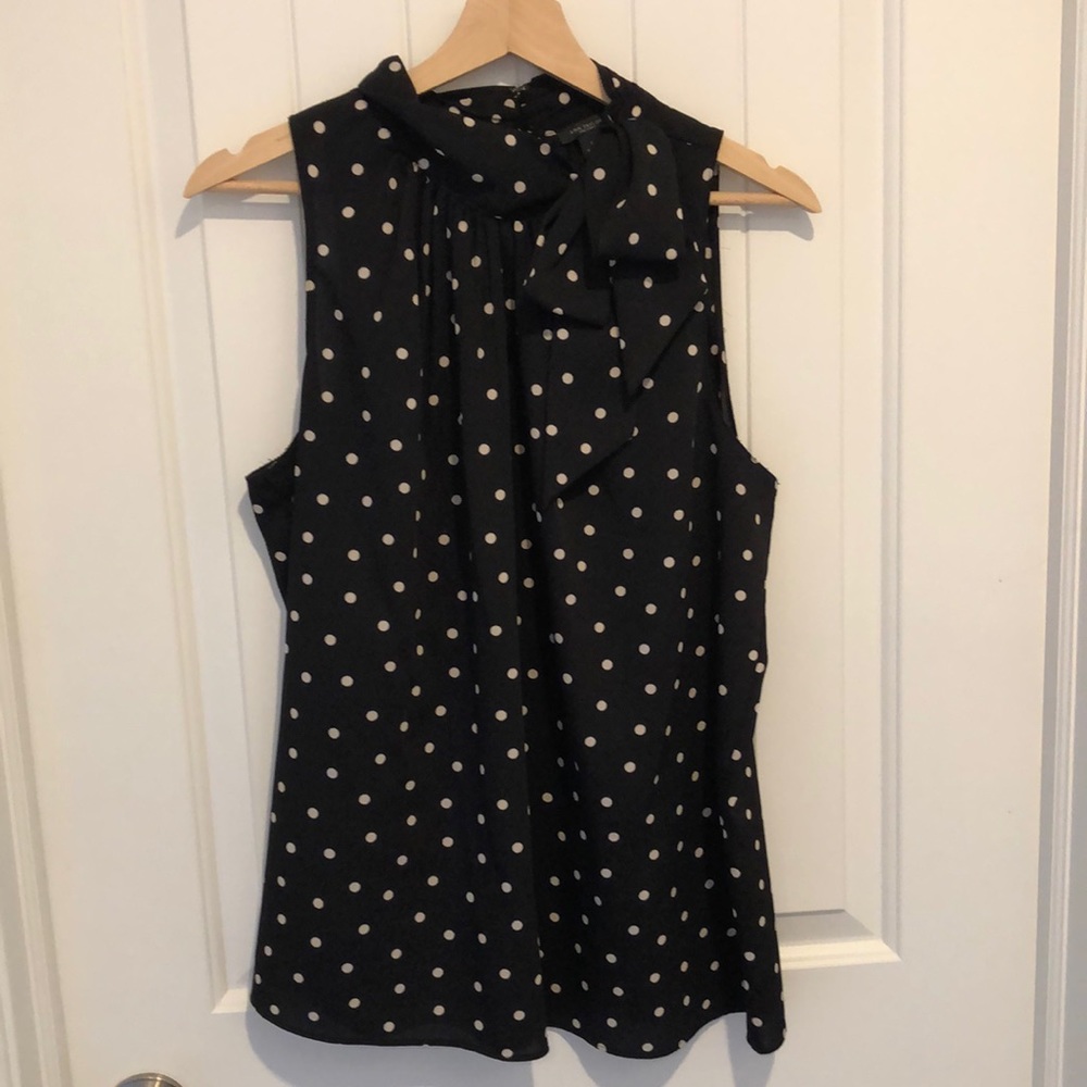 Ann Taylor Factor Bow Neck Top